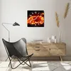 Wanduhr - Quadrat - Glasuhr - Auto Feuer Illustration - Produktbild-Vorschau 6