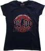 AC/DC Hard As Rock Navy Blue L Dámske Tričko Náhľad obrázku produktu 2