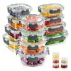 12 Stück Glas Lebensmittelbehälter + 5 Sauce Produktbild-Vorschau 1