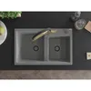Mexen Tomas 2-Becken-Granitspüle mit Mischbatterie Duo, Produktbild-Vorschau 4