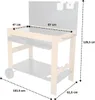 Barbecue Trolley Servierwagen aus Holz Produktbild-Vorschau 8