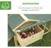 PawHut Hühnerstall Hühnerhaus aus Holz 204x85x93 cm mit Produktbild-Vorschau 6