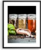 Gerahmtes Poster - Schwarzer Rahmen - Gewürze Knoblauch Produktbild-Vorschau 1