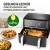 Gourmetmaxx Heißluftfritteuse Vario Doppelkammer 10l 2400W Anteprima dell’immagine prodotto 10