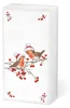 Ambiente Papieren zakdoekjes Kerst Robin, 10 stuks, 21x21 Productafbeelding-voorbeeld 2