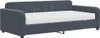vidaXL Tagesbett mit Matratze Dunkelgrau 100x200 cm Samt Produktbild-Vorschau 1