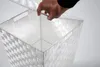 Kobolo Wäschekorb 33x33x54cm quadratisch weiß aus Nylon auf Produktbild-Vorschau 4
