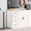 vidaXL Armadio per garage bianco 30x51x85 cm in legno di Anteprima dell’immagine prodotto 2