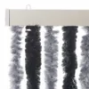 Fliegenvorhang Grau und Schwarz 90x200 cm Chenille Produktbild-Vorschau 4