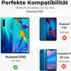 Handytasche für Huawei P30 Blumen Flip Cover Buchhülle mit Produktbild-Vorschau 2