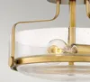 Lampa sufitowa Harper stary mosiądz 3xE27x60W szkło Podgląd zdjęcia produktu 8