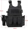 VOJENSKÁ TAKTICKÁ VESTA 600D MOLLE LOADERS Black Camo Náhled obrázku produktu 9