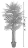 Palmizio Palma Areca Pianta Albero Artificiale Plastica Anteprima dell’immagine prodotto 6