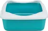 TRIXIE Katzentoilette Classic - türkis/weiß - 37 × 15 × 48 Produktbild-Vorschau 2