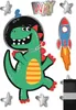 URSUS Deko Set Schultüte Easy Line "SPACE DINO" Produktbild-Vorschau 3
