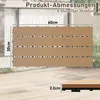 Jayseuw 60x30cm WPC Fliese Terrassenfliesen, 5qm  Produktbild-Vorschau 2