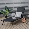 COSTWAY Sonnenliege Liegestuhl mit Rädern, Gartenliege mit Produktbild-Vorschau 2