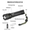 LED-Taschenlampe mit 1400 Lumen, 5 Modi, Zoom und Produktbild-Vorschau 2