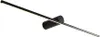 A modern black wall lamp with a linear light. Anteprima dell’immagine prodotto
