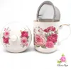 Kaffee- und Teetasse mit Teesieb „Blumen – Rose“ JUMBO 450 Produktbild-Vorschau 2