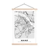 MuchoWow® Textilposter Stadtplan - Deutschland - Mainz - Produktbild-Vorschau 1