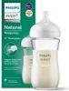 The image shows the packaging and a glass baby bottle from the Philips Avent Natural Response line. Produktbild-Vorschau