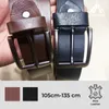 Ledergürtel 4 cm – Echtleder, Herren/Damen, Schnalle, Braun Produktbild-Vorschau 11