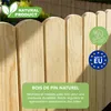 be4nature Bordure flexible en bois 100 x 40 cm Beige Voir les images du produit 7