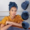 Kreuz-Kopftuch für Damen, einfarbig, mit Schleife, Bandana, Produktbild-Vorschau 2