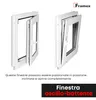 Finestra Framex per cantina Finestra in PVC Bianco Anteprima dell’immagine prodotto 5