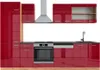 Küchenzeile Vicco R-Line Rot Hochglanz/Goldkraft Eiche 300 Produktbild-Vorschau 1