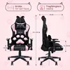 HomeMiYN Ergonomischer Gaming-Sessel mit Katzenohren, Produktbild-Vorschau 5