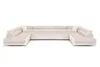 A large, U-shaped sectional sofa in a light beige color, presented on a white background. Podgląd zdjęcia produktu