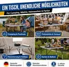 Multifunktionstisch Klapptisch 100x60 cm Höhenverstellbar Produktbild-Vorschau 2