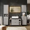 Waschbeckenunterschrank Vicco Eliza Grau 100 x 63 cm mit 2 Produktbild-Vorschau 7