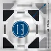 A product image showing an adjustable base for appliances, with measurement indicators. Produktbild-Vorschau