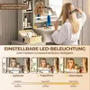 GLIESE Schminktisch mit LED Beleuchtung Spiegel, Produktbild-Vorschau 4