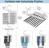 Hosenbügel, Edelstahl Kleiderbügel, platzsparend, Produktbild-Vorschau 7