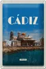 Blechschild Reise 20x30cm Retro Cadiz Spain Altstadt Meer Produktbild-Vorschau 1