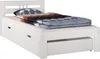 Einzelbett Futonbett 100x200 Kieferbett Massivholz weiß Produktbild-Vorschau 9