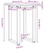 vidaXL Stół do jadalni O-rama 50x50x75 cm z litego drewna Podgląd zdjęcia produktu 7