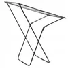 A black metal drying rack is shown against a white background. Podgląd zdjęcia produktu