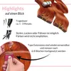 hair2heart Tape Extensions Echthaar Gewellt - 10 Tapes 2.5g Produktbild-Vorschau 5