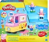 The image shows the packaging of a Play-Doh Peppa Pig Ice Cream Playset, featuring the product and its components. Anteprima dell’immagine prodotto