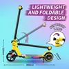 Elektroscooter S5 Gelb Für Kinder mit bunten LED-Lichtern Produktbild-Vorschau 5