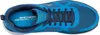A top-down view of a blue Skechers sneaker. Anteprima dell’immagine prodotto
