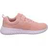 A side view of a pink and white Kappa girls' sports shoe against a white background. Podgląd zdjęcia produktu