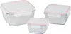 Contenitore MagicHome, set 3 pz, in vetro, vetro, quadrato, Anteprima dell’immagine prodotto 2
