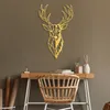 Wallity, Red Deer 3, decorazione murale, oro, metallo, 42 x Anteprima dell’immagine prodotto 3