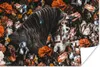 MuchoWow® Poster Pferd - Blumen - Halfter 60x40 cm - Produktbild-Vorschau 1
